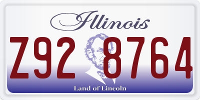 IL license plate Z928764