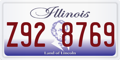 IL license plate Z928769