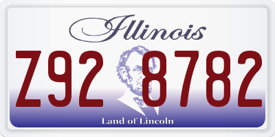 IL license plate Z928782