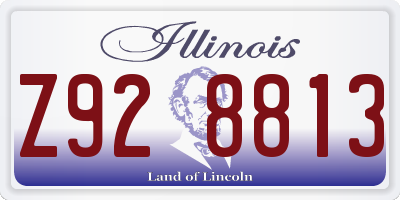 IL license plate Z928813