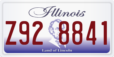 IL license plate Z928841