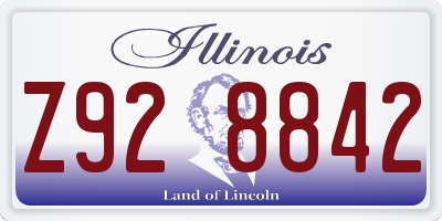 IL license plate Z928842