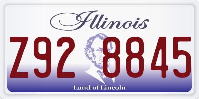 IL license plate Z928845