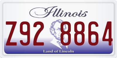 IL license plate Z928864