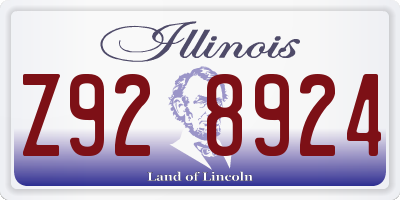 IL license plate Z928924