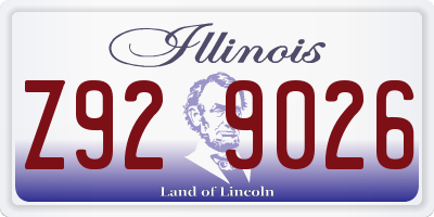 IL license plate Z929026