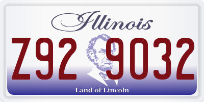 IL license plate Z929032