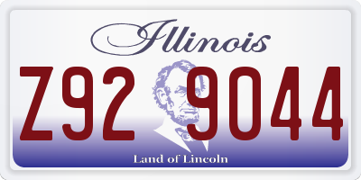 IL license plate Z929044