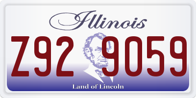IL license plate Z929059
