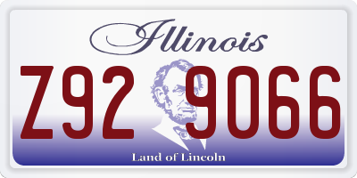 IL license plate Z929066