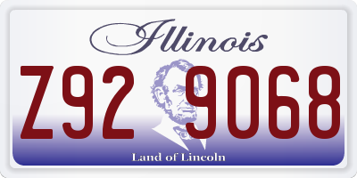 IL license plate Z929068