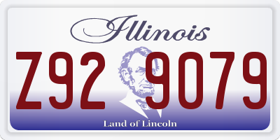 IL license plate Z929079