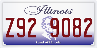 IL license plate Z929082