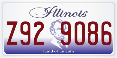 IL license plate Z929086