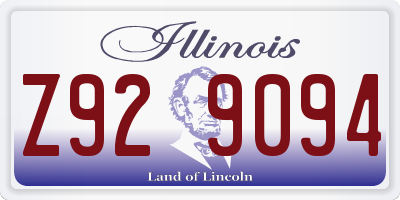 IL license plate Z929094