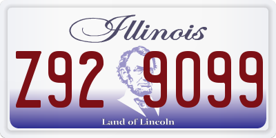 IL license plate Z929099