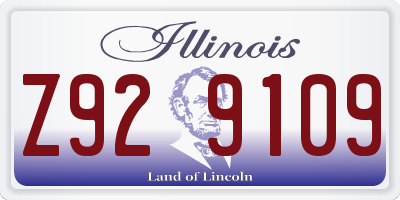IL license plate Z929109