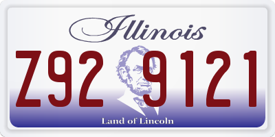 IL license plate Z929121