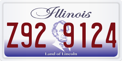 IL license plate Z929124