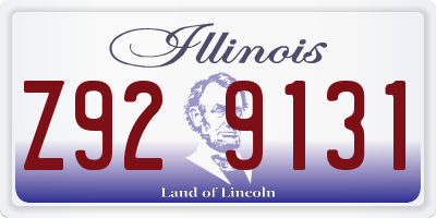 IL license plate Z929131