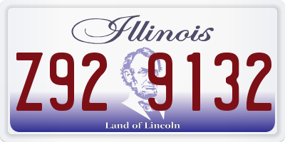 IL license plate Z929132