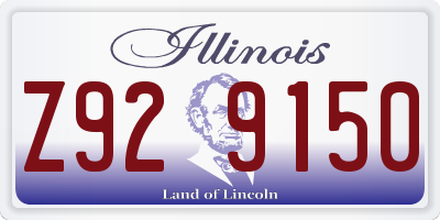 IL license plate Z929150