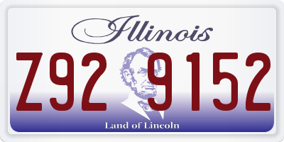 IL license plate Z929152