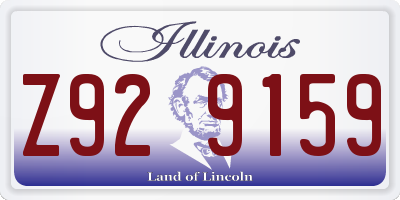 IL license plate Z929159