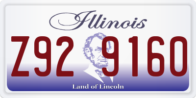IL license plate Z929160