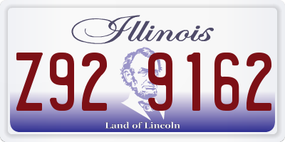 IL license plate Z929162