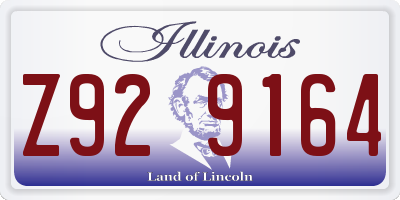 IL license plate Z929164