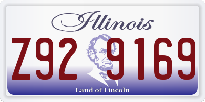 IL license plate Z929169