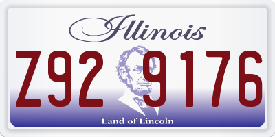 IL license plate Z929176