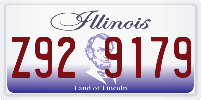 IL license plate Z929179
