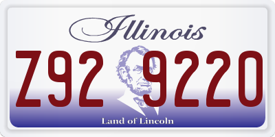 IL license plate Z929220