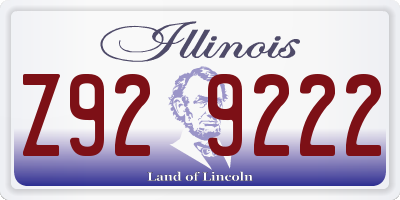 IL license plate Z929222