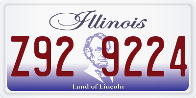 IL license plate Z929224