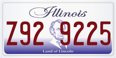 IL license plate Z929225