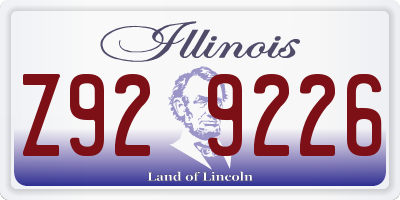 IL license plate Z929226
