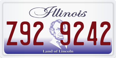 IL license plate Z929242
