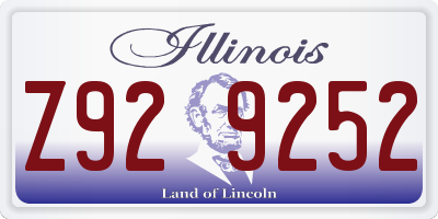 IL license plate Z929252