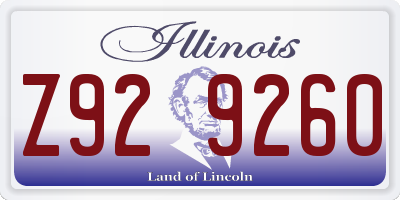 IL license plate Z929260