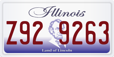 IL license plate Z929263