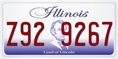 IL license plate Z929267