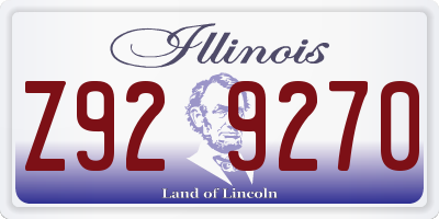 IL license plate Z929270