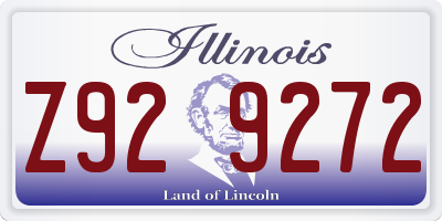 IL license plate Z929272