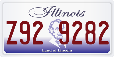 IL license plate Z929282