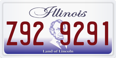 IL license plate Z929291