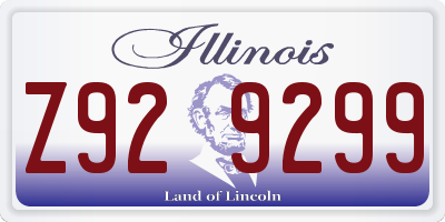 IL license plate Z929299