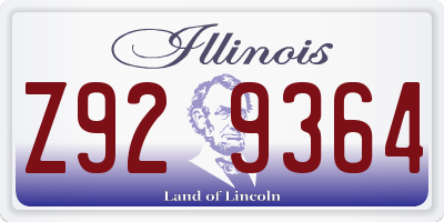 IL license plate Z929364